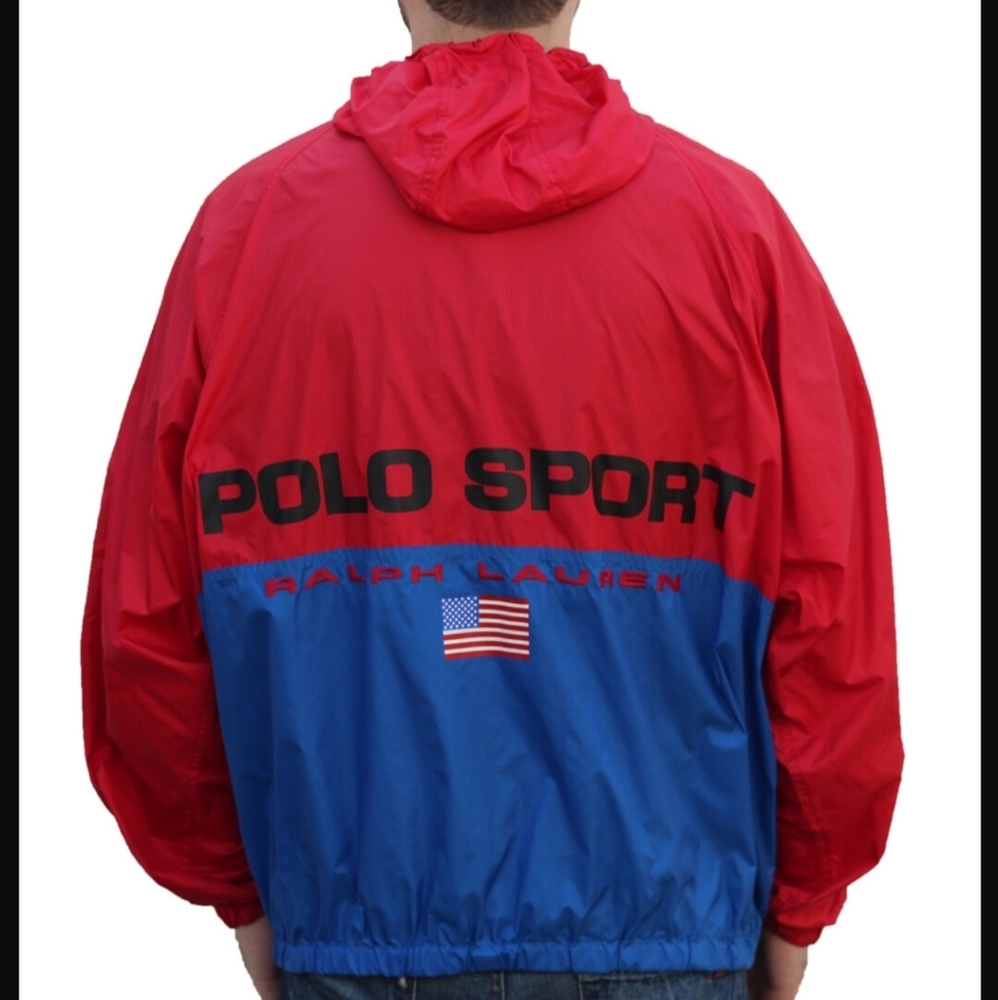 Vtg 90s Polo Sport Ralph Lauren Windbreaker Jacket
